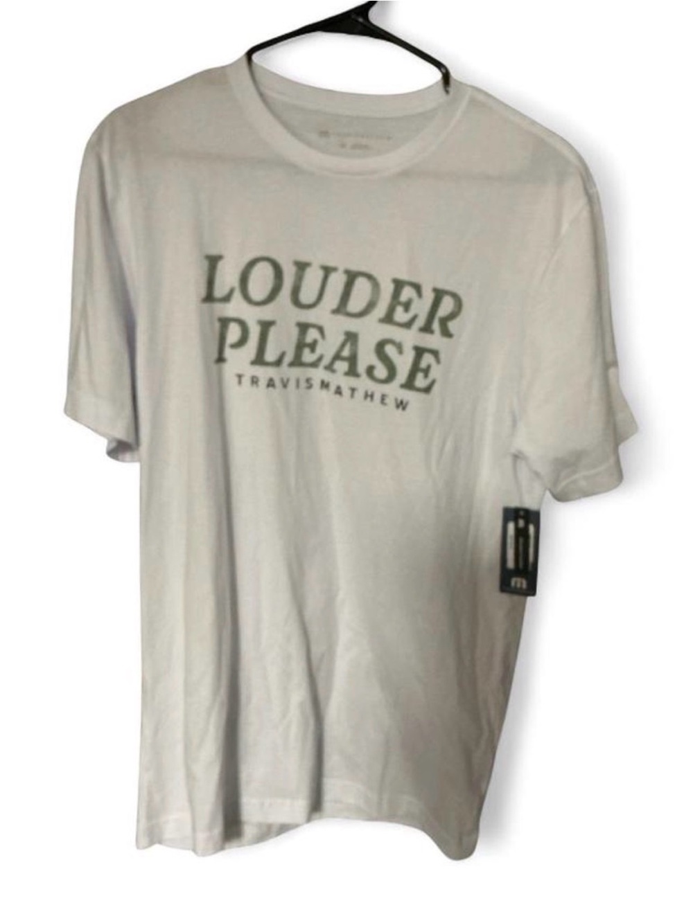 ‘Louder Please” Tee Travis Mathew NWT New Never Worn Medium